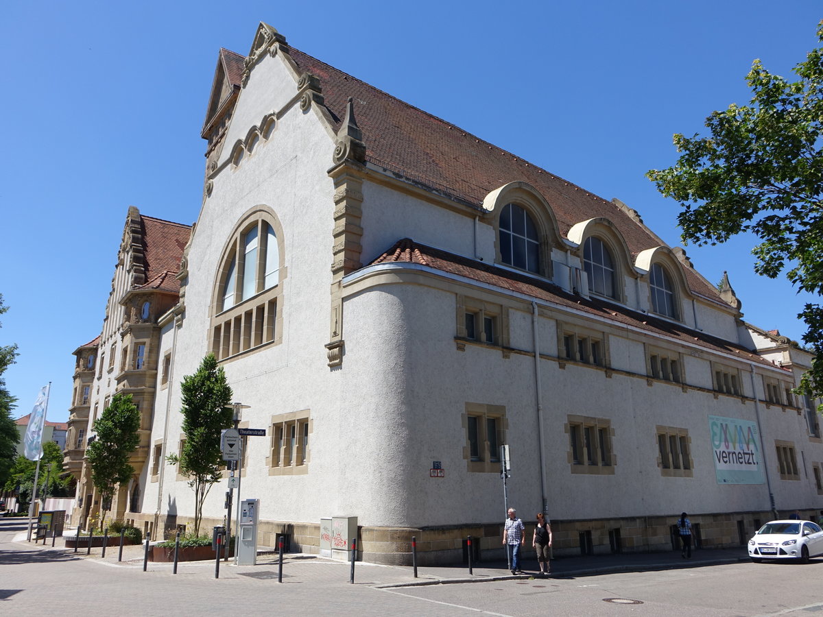 Pforzheim, Emma Jaeger Stadtbad, erbaut von 1909 bis 1911 als erstes ffentlichen Stadtbad durch Alfred Roepert (01.07.2018)