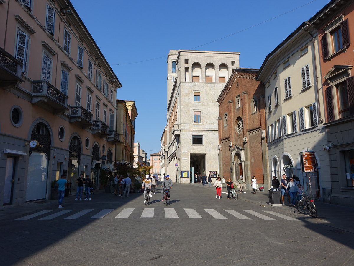 Piacenza, kleine Kirche an der Piazza del Cavalli (30.09.2018)