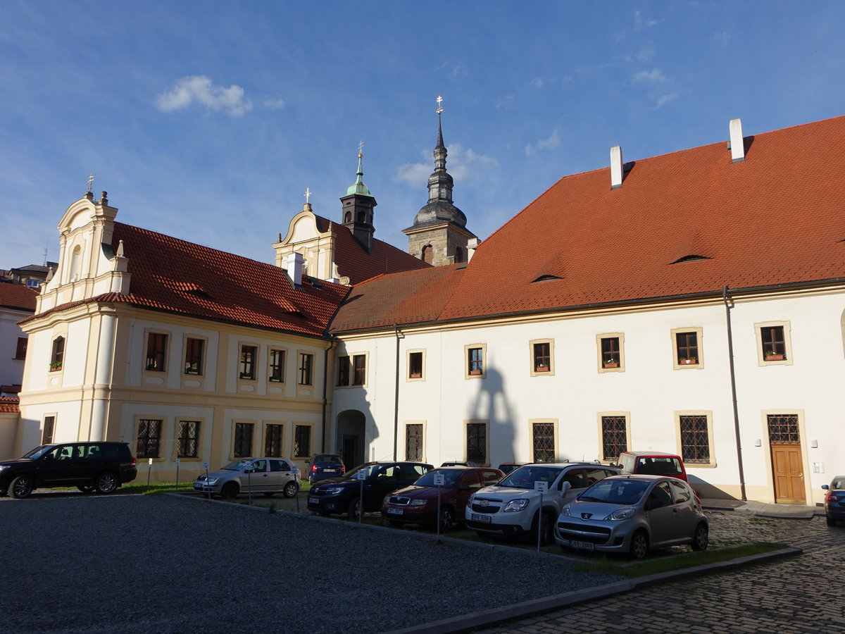 Pilsen, Franziskanerkloster mit der Klosterkirche Maria Himmelfahrt (26.06.2020)