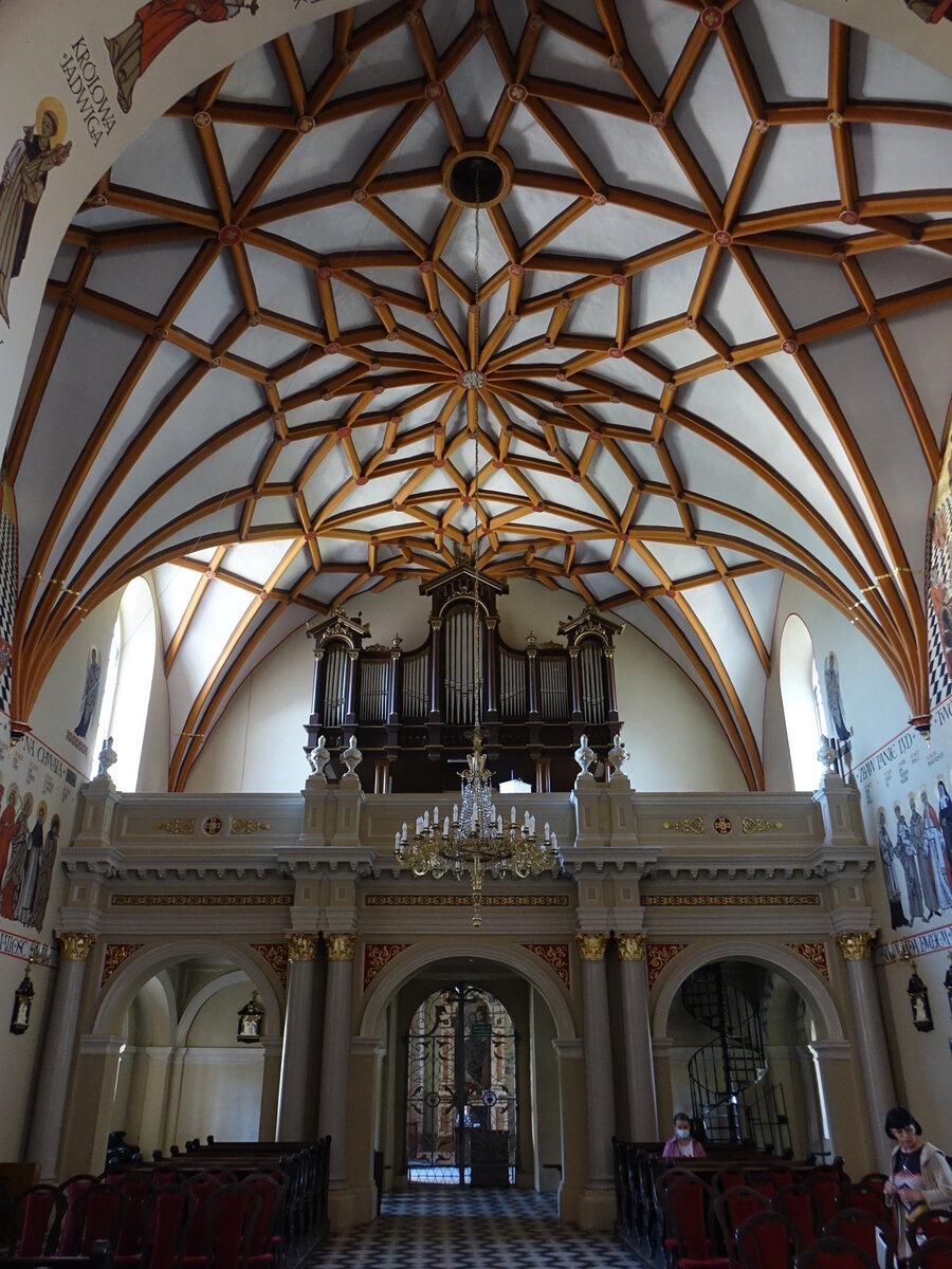 Piotrkow Trybunalski / Petrikau, Orgelempore in der St. Jakobus Kirche (14.06.2021)