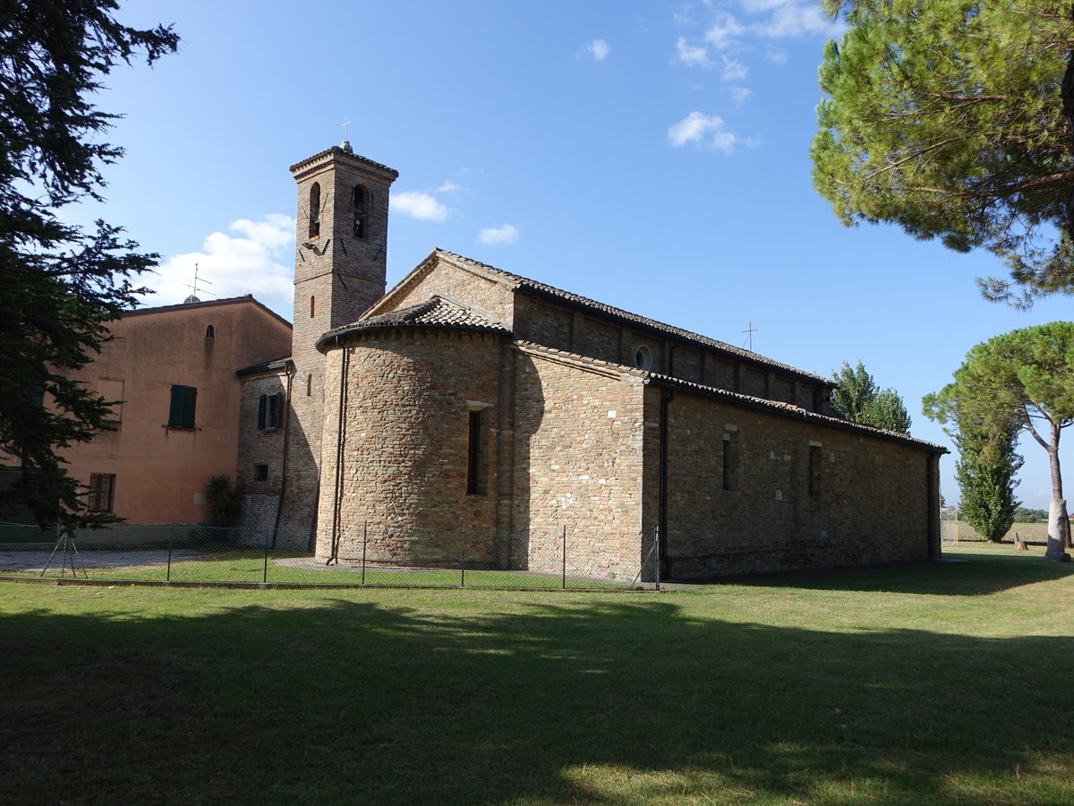Pisignano, Pfarrkirche St. Stefano, erbaut bis 1521 (20.09.2019)