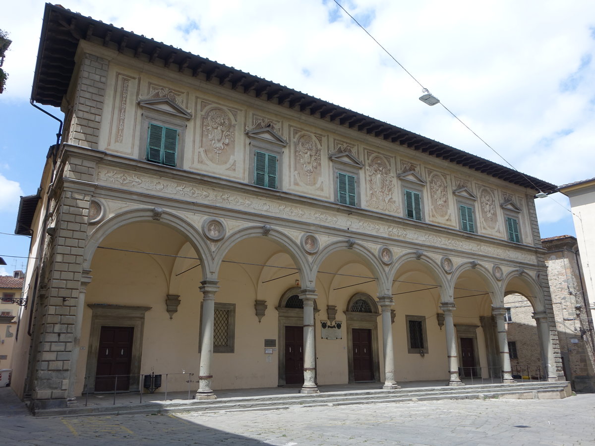 Pistoia, Gebäude der Biblioteka Comunale an der Paizza Sapienta (16.06.2019)