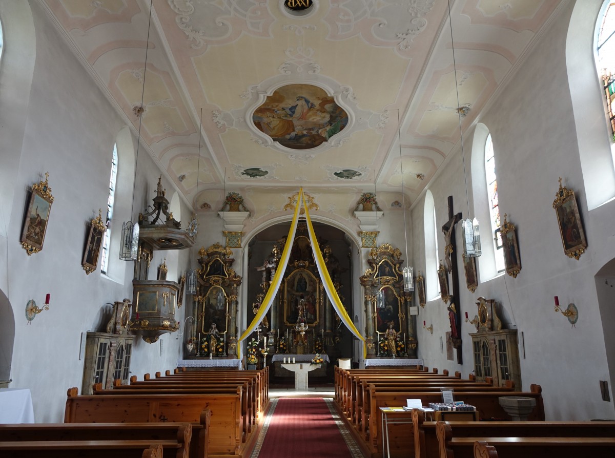 Pittersberg, Innenraum der St. Nikolaus Kirche (06.04.2015)