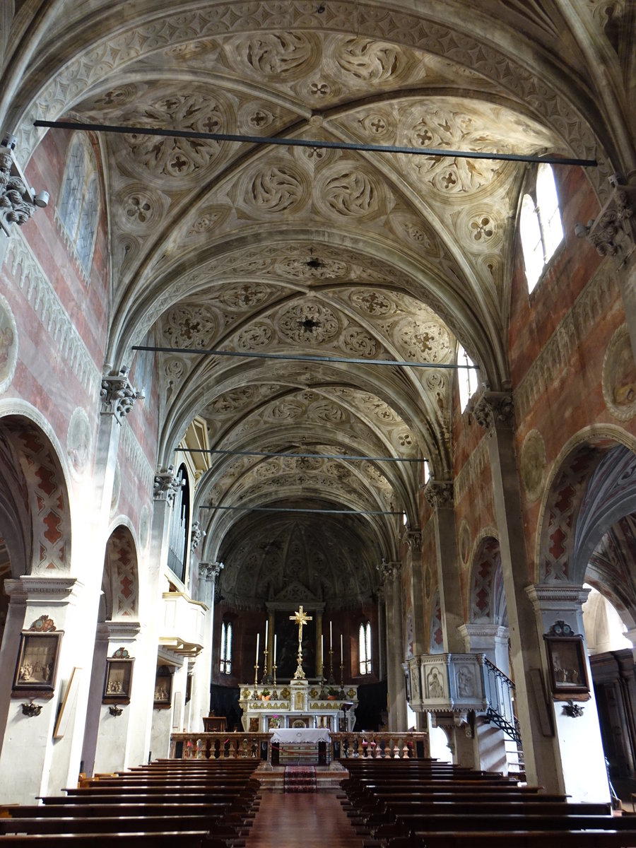 Pizzighettone, barocker Innenraum der Pfarrkirche St. Bassano (30.09.2018)