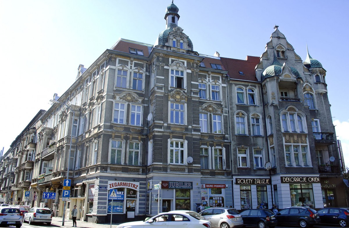 Plac Grunwaldzki, Szczecin - Kaiser-Wilhelm-Platz, Stettin.

Aufnahmedatum: 24. Mai 2015.