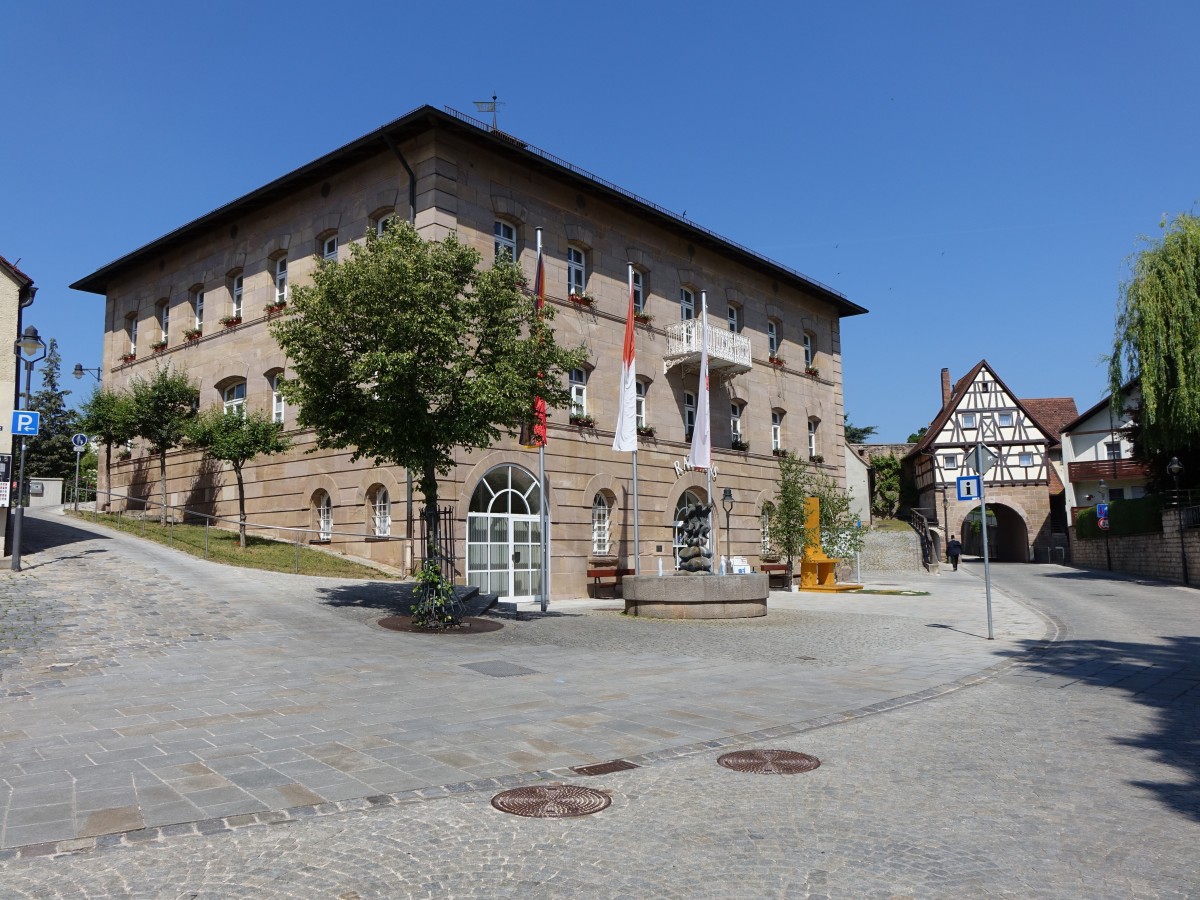Pleinfeld, Rathaus und Spalter Tor (04.06.2015)