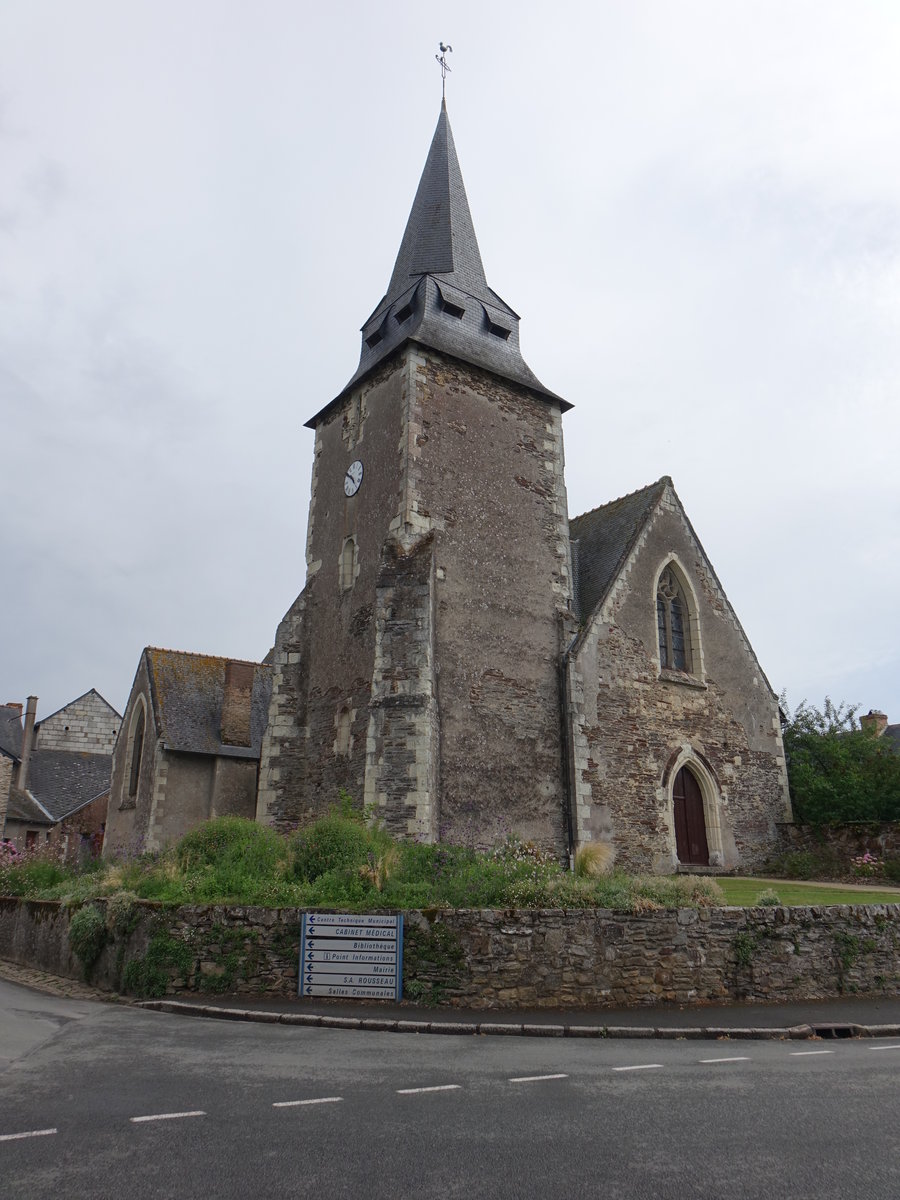 Plessis-Mace, Saint-Pierre Kirche, erbaut bis 1472 (09.07.2017)