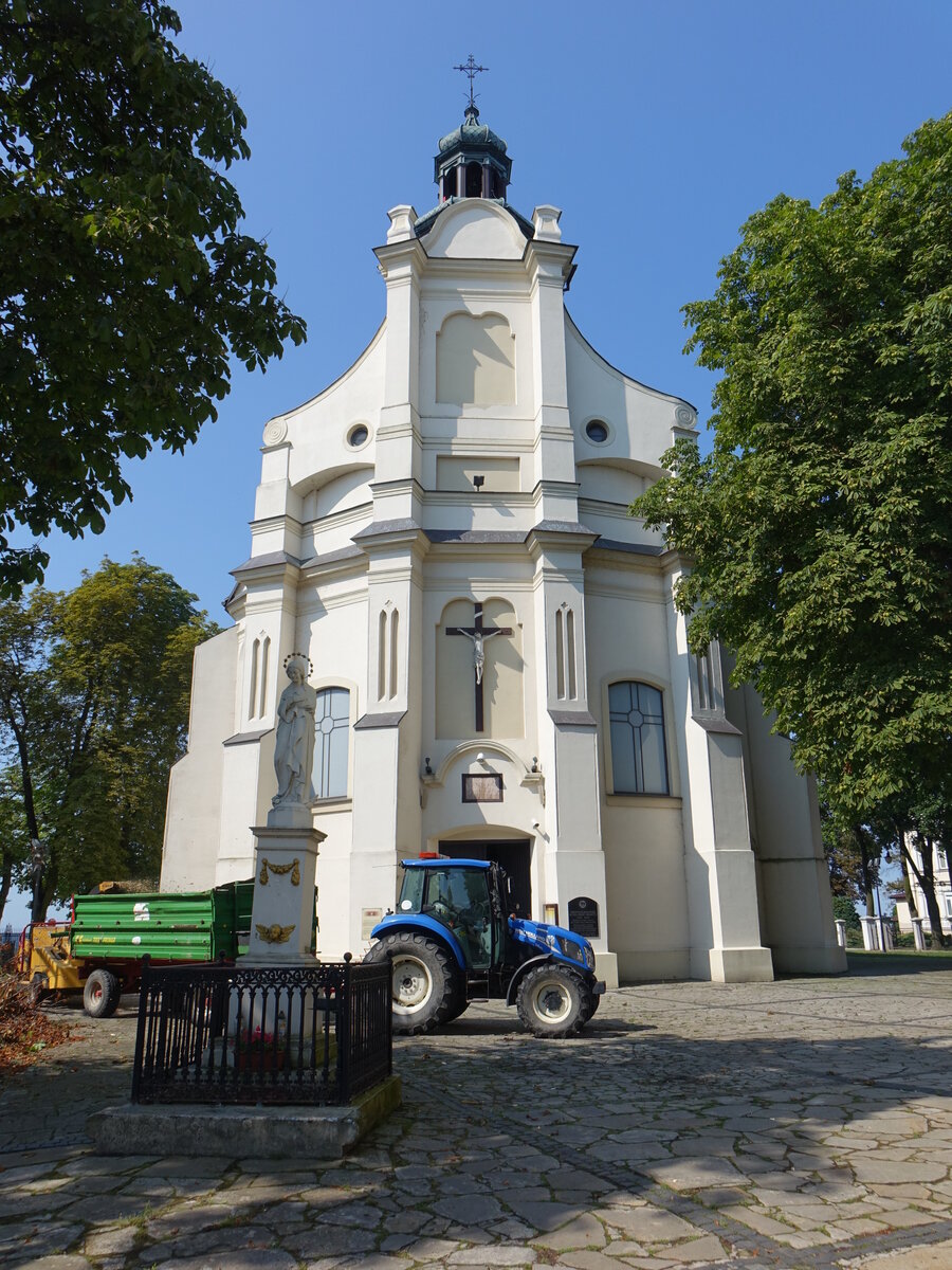 Plock, sptbarocke Pfarrkirche St. Bartholomus, erbaut bis 1772 (07.08.2021)