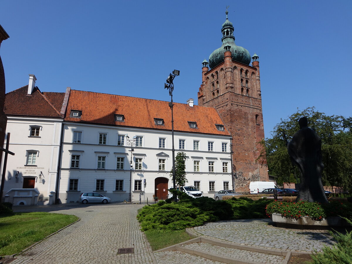 Plock, Westtrakt und Uhrturm vom Schloss der Herzge von Masowien (07.08.2021)
