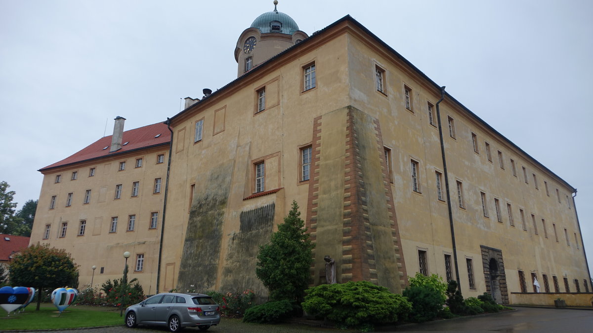 Podebrady / Podiebrad, Renaissanceschlo aus dem 16. Jahrhundert (29.06.2020)