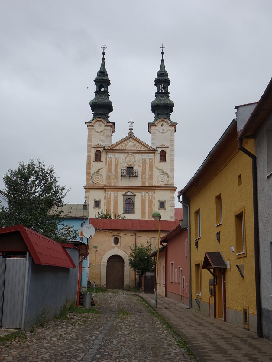 Podolinec / Pudlein, Klosterkirche St. Stanislaus, erbaut von 1647 bis 1651 (02.09.2020)