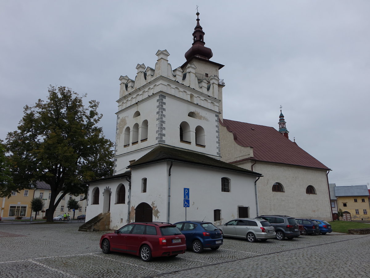 Podolinec / Pudlein, Rathaus und Maria Himmelfahrt Kirche (02.09.2020)