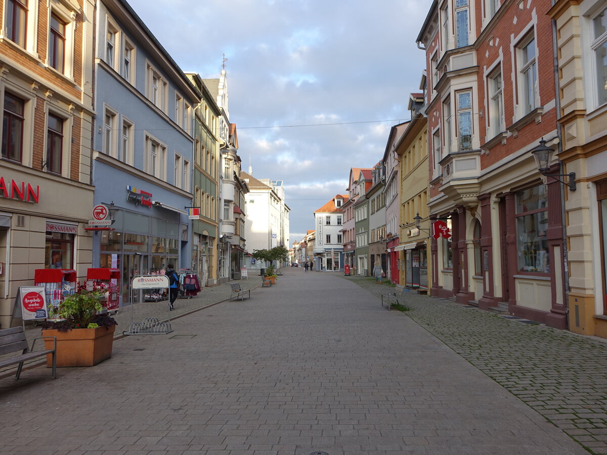 Pößneck, Häuser in der breiten Straße (19.10.2022)