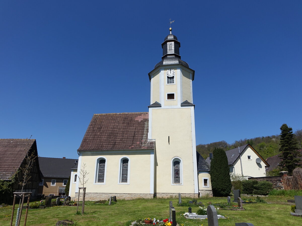 Pohlitz, evangelische Dorfkirche, erbaut 1723 (30.04.2023)