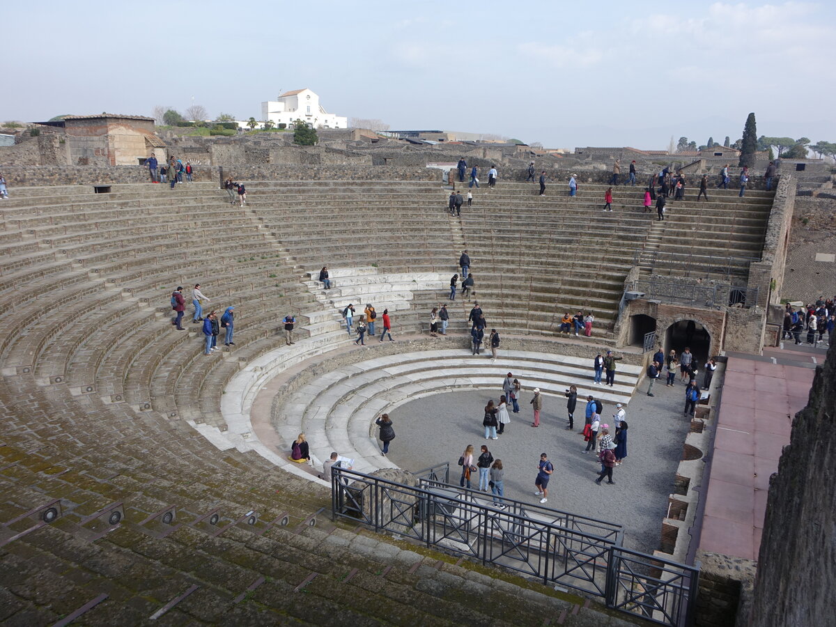 Pompei, groes Theater, erbaut im 2. Jahrhundert v. Chr. (24.02.2023)