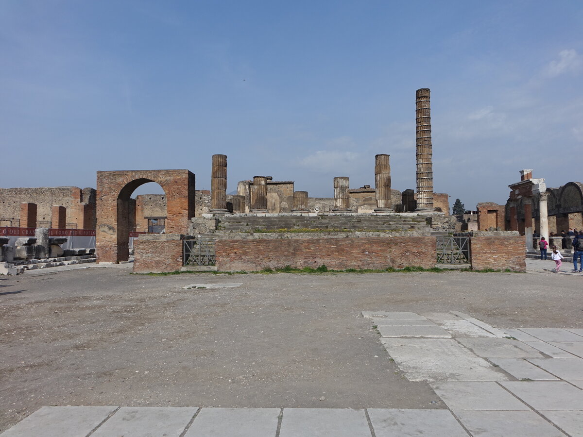 Pompei, Tempel des Jupiter am Forum (24.02.2023)