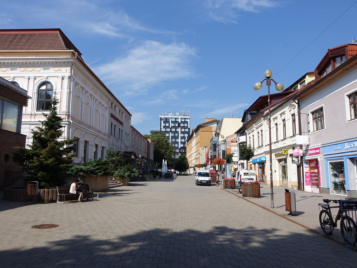 Poprad / Deutschendorf, Huser am Namesti Svateho Egidia (07.08.2020)