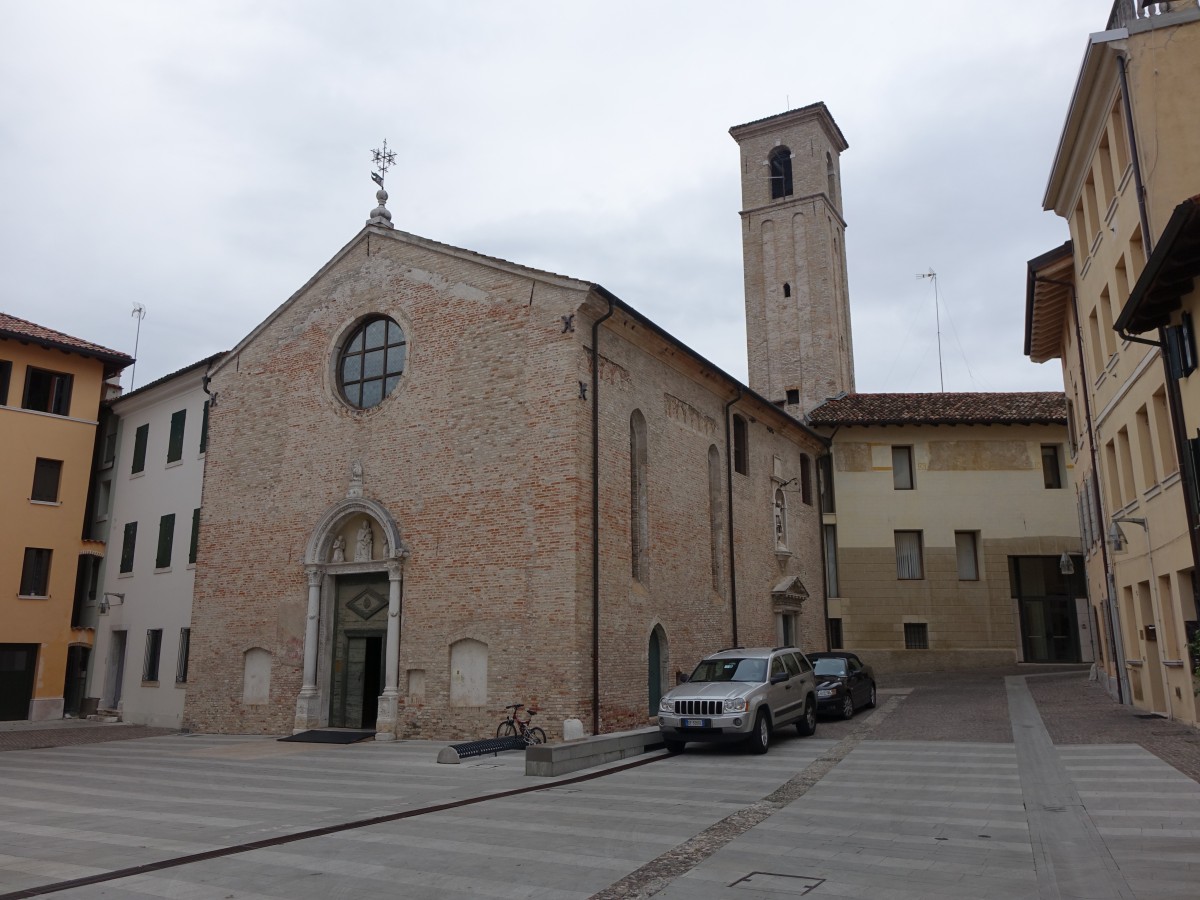 Pordenone, Kirche Santa Maria degli Angeli an der Piazza del Cristo, erbaut im 16. Jahrhundert (24.09.2015)