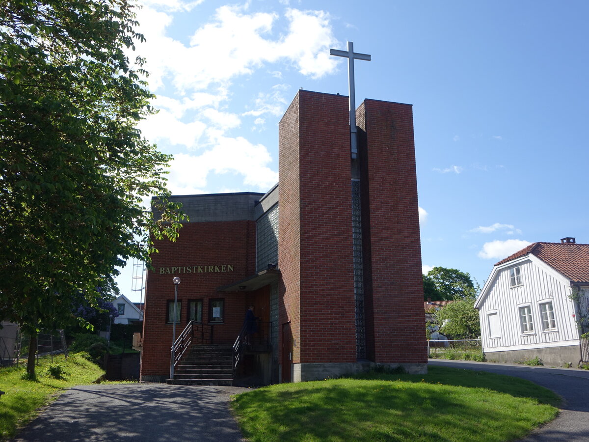 Porsgrunn, Baptistenkirche in der Tordenskioldsgate, erbaut 1944 (28.05.2023)