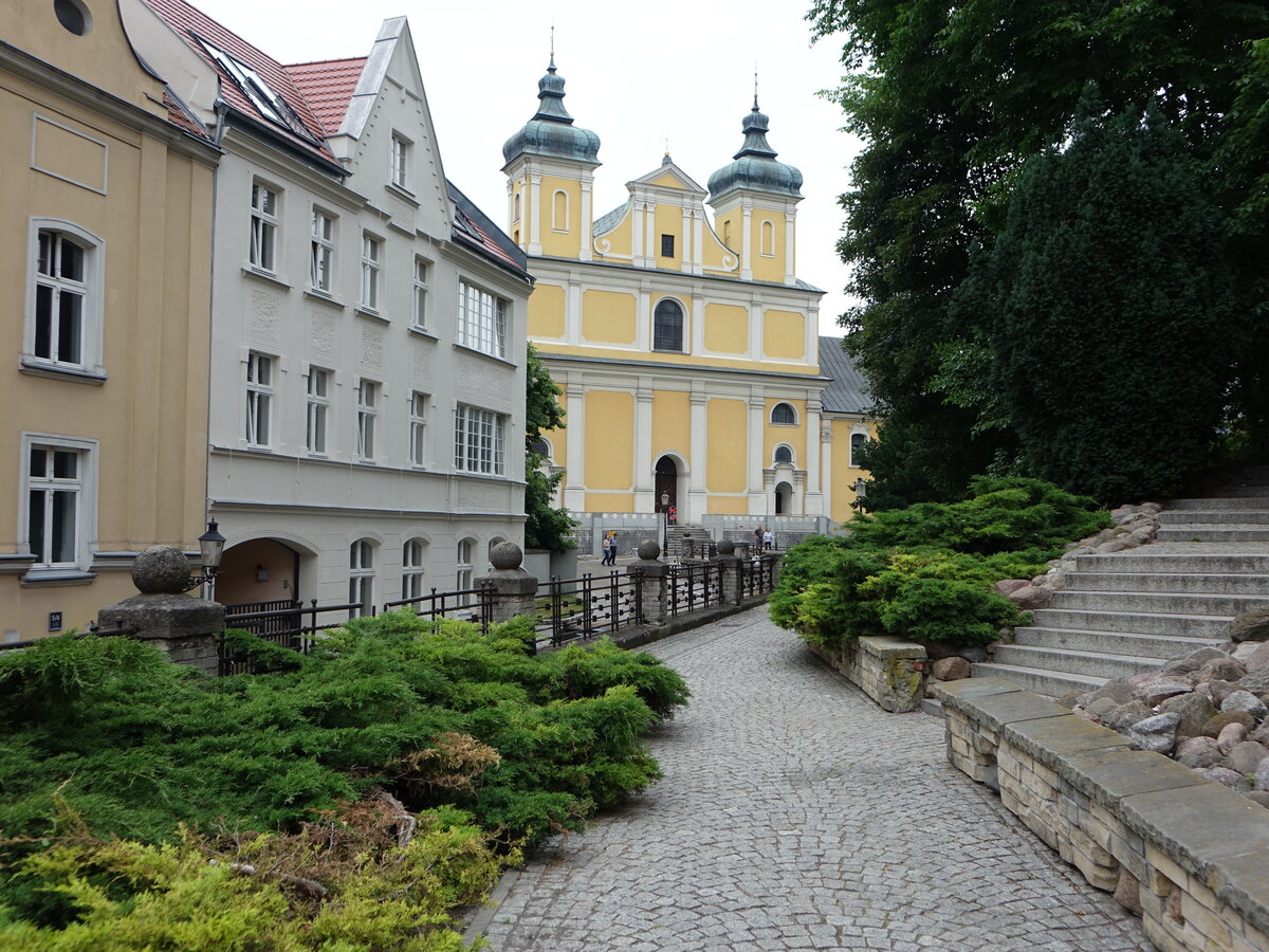 Poznan / Posen, Franziskanerkirche St. Antonius von Padua, erbaut von 1674 bis 1738 nach Plnen von Jan Konski (12.06.2021)