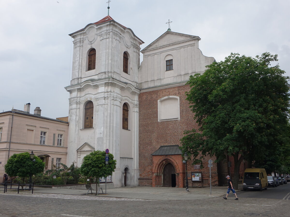 Poznan / Posen, Pfarrkirche des hl. Herzen Jesu, erbaut von 1231 bis 1253 (12.06.2021)