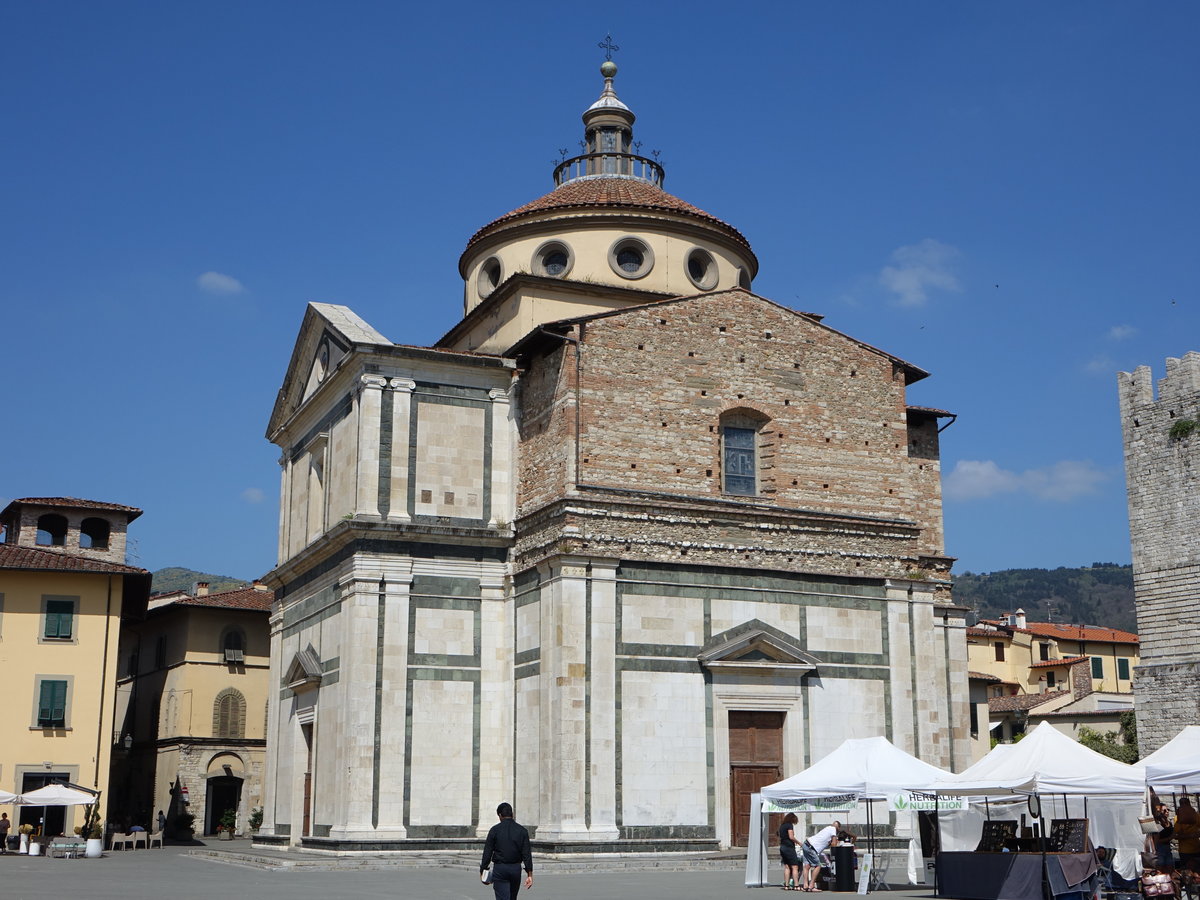 Prato, Basilika di Santa Maria delle Grazie, Frhrenaissance, erbaut durch Giuliano da Sangalla (16.06.2019)