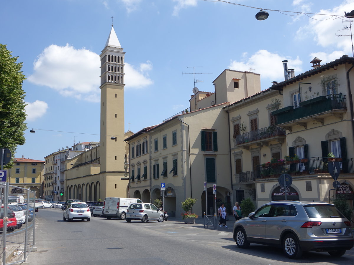 Prato, Pfarrkirche San Bartolomeo, erbaut bis 1958 durch Ivo Lambertini (16.06.2019)