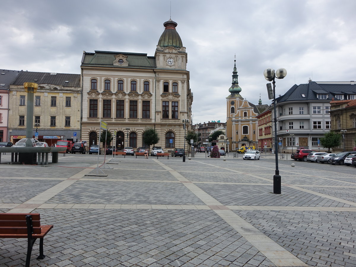 Prerov / Prerau, Rathaus am Hauptplatz T. G. Masaryka (03.08.2020)