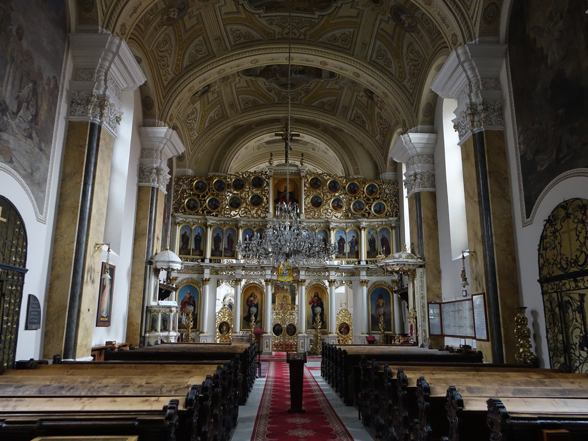 Presov / Esperies, Innenraum der griech. kath. Domkirche St. Johannes (01.09.2020)