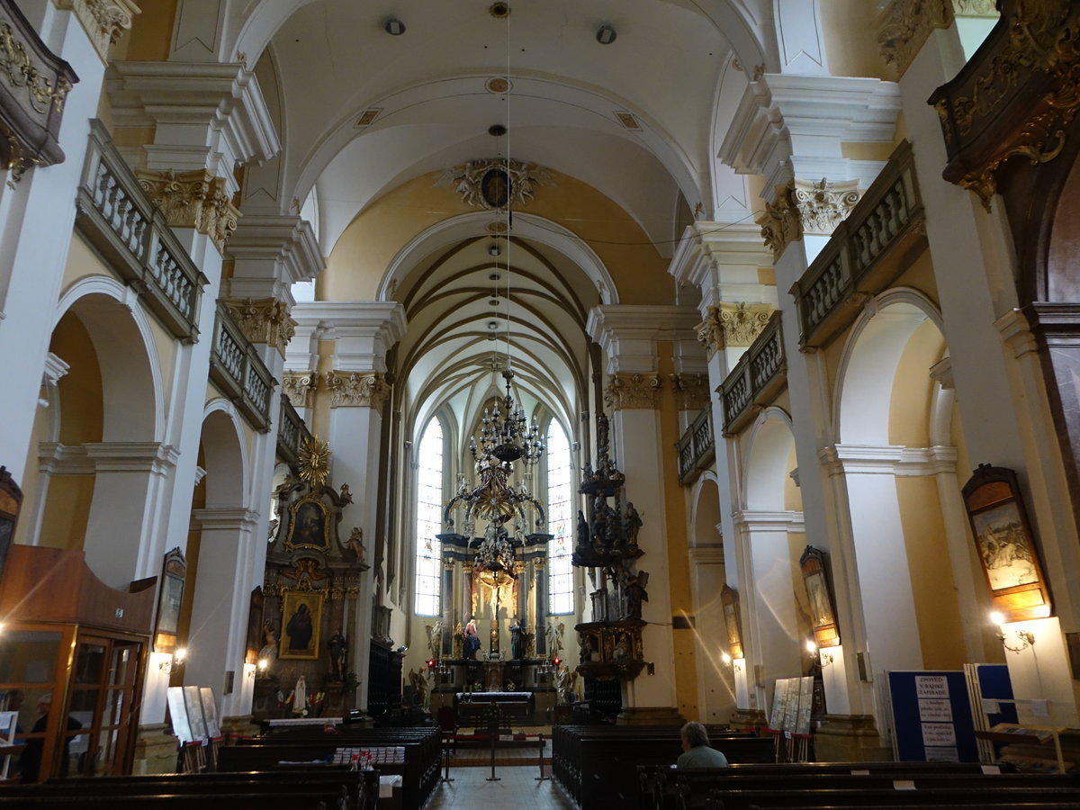 Prostejov / Prossnitz, barocker Innenraum der St. Krize Kirche (03.08.2020)