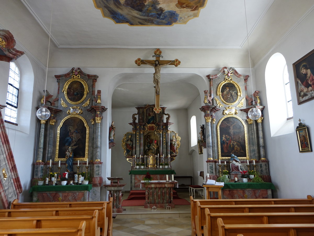 Prunn, barocke Altre in der Pfarrkirche St. Martin (21.11.2016)