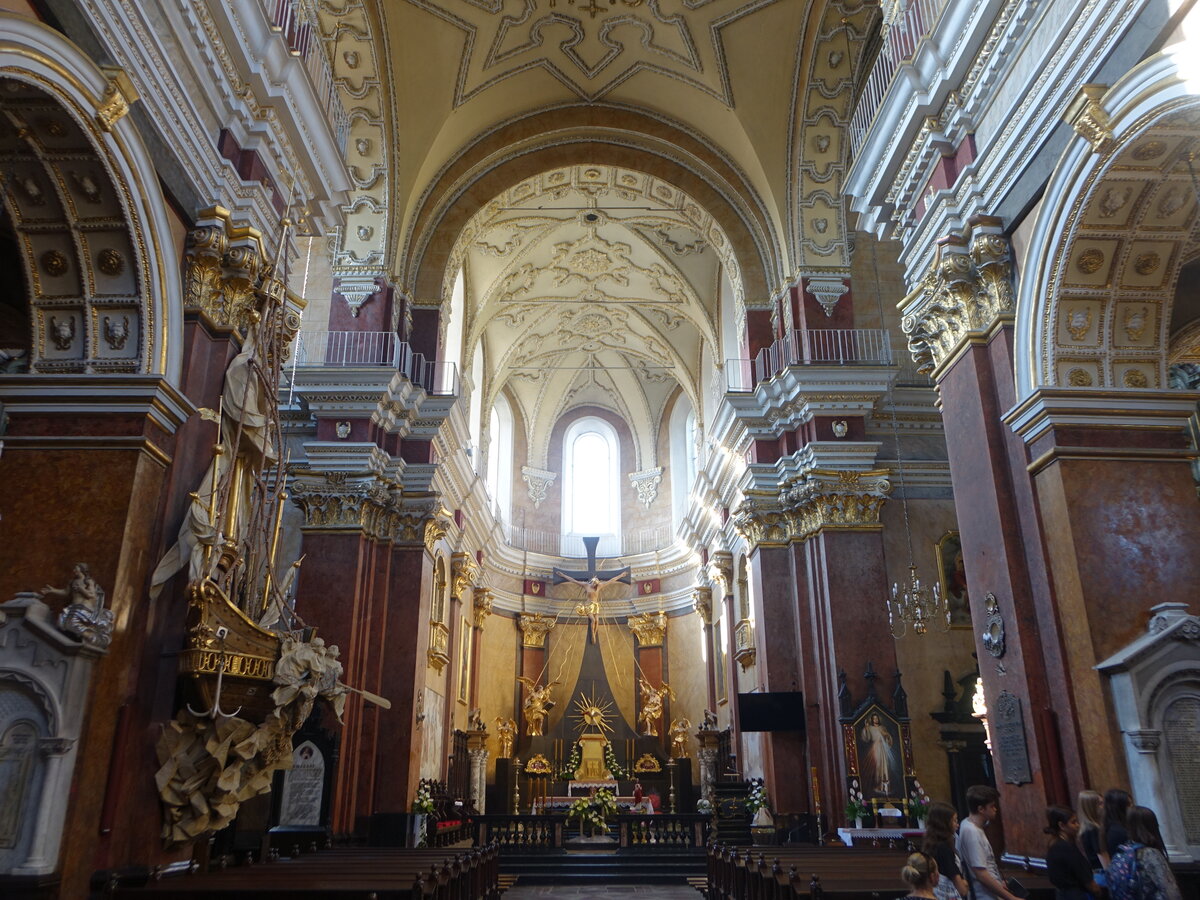 Przemysl, barocker Innenraum der Karmeliterkirche (17.06.2021)