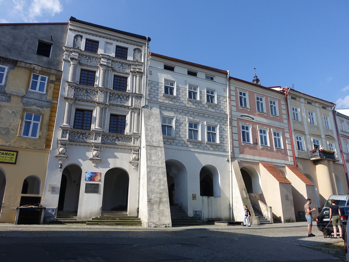 Przemysl, historische Huser am Rynek Platz (17.06.2021)