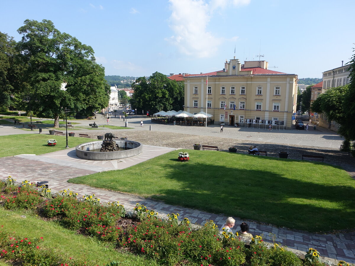 Przemysl, Rathaus am Rynek Platz in der Altstadt (17.06.2021)