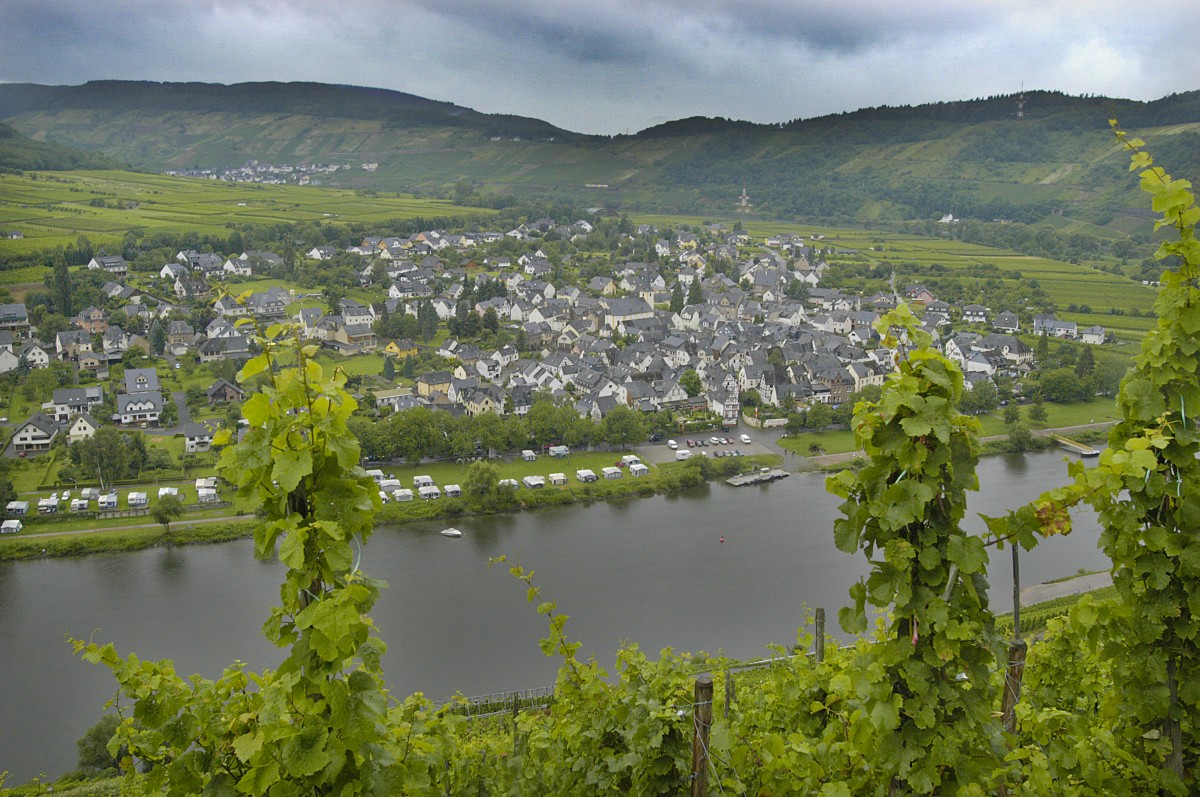 Pnderich von Marienburg aus gesehen. Aufnahme: Juli 2007.