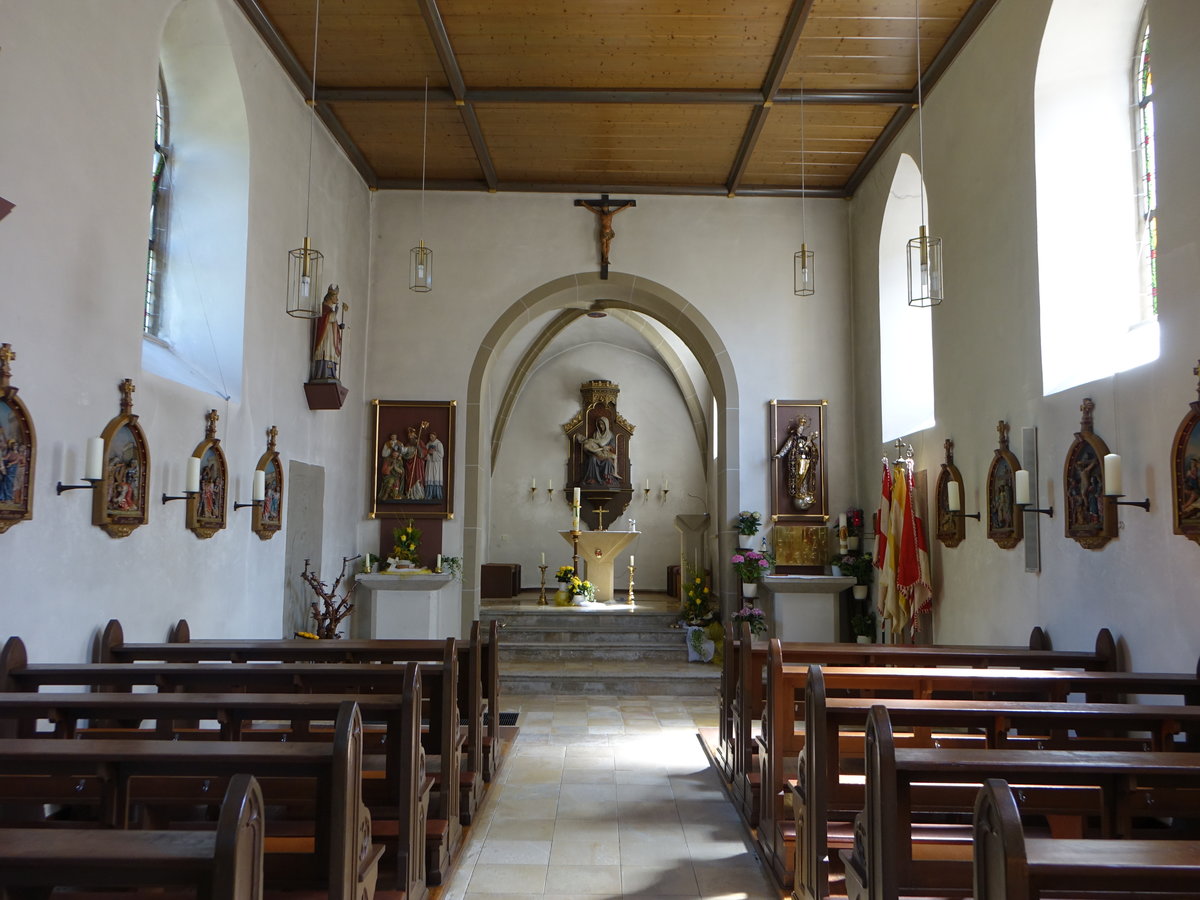 Pssensheim, Innenraum der Allerheiligen Kirche (27.05.2017)