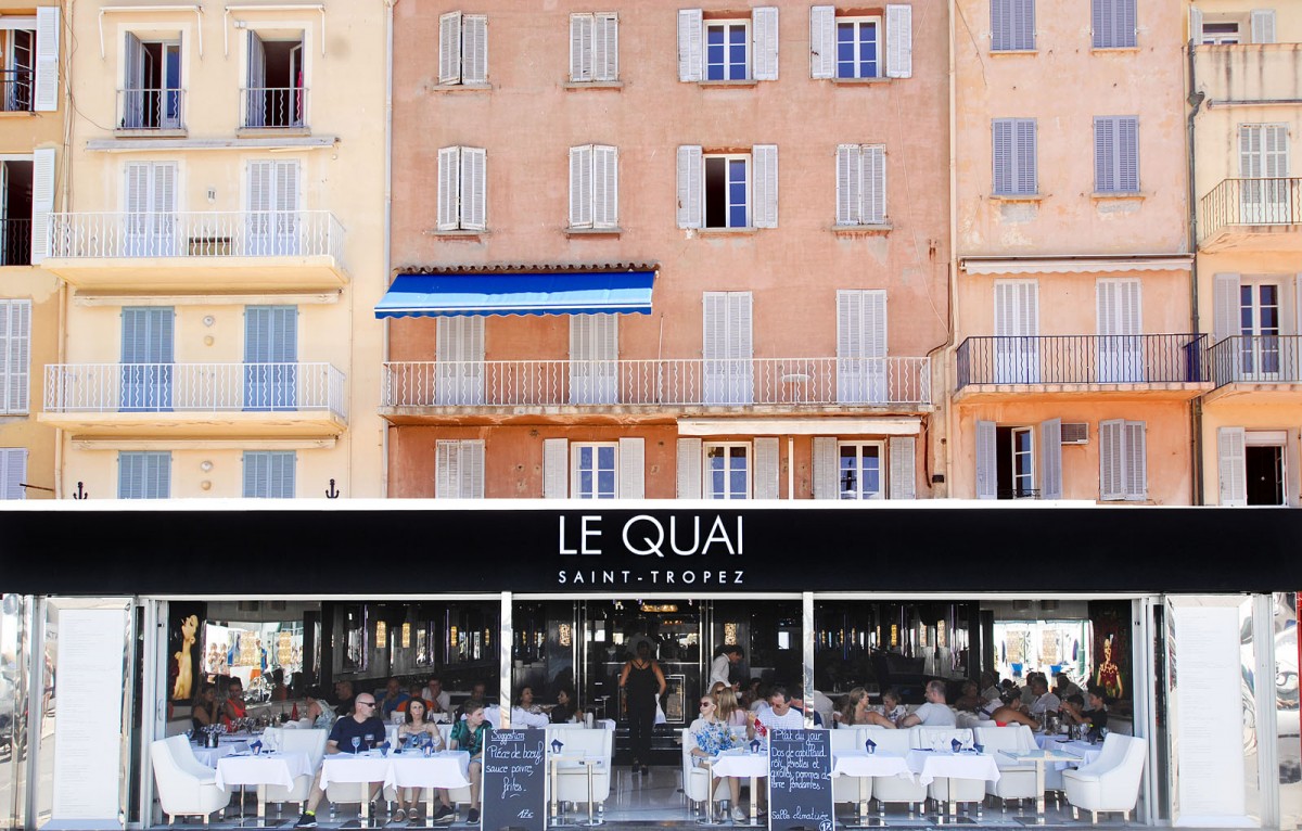 Quai Jean Jaurs in Saint-Tropez. Aufnahmedatum: 22. Juli 2015