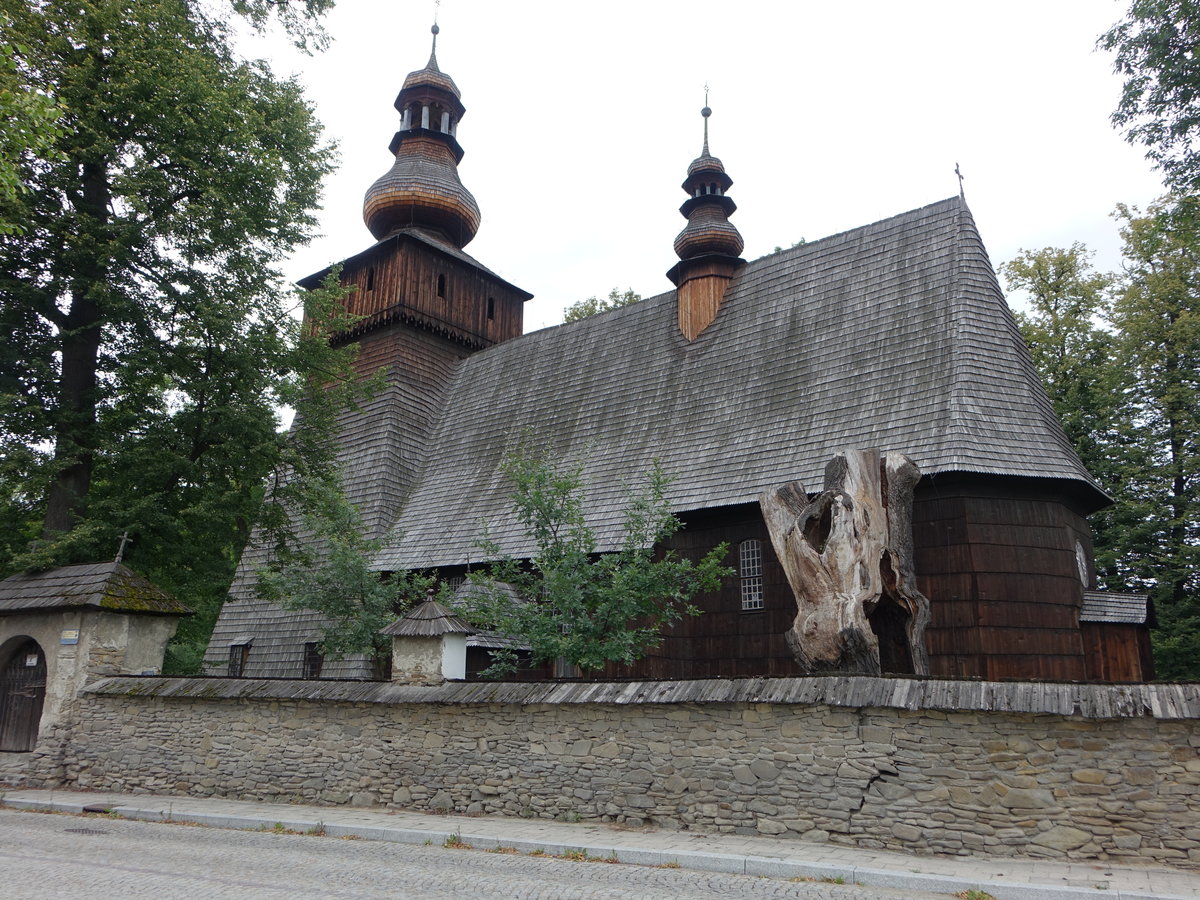 Rabka-Zdroj / Bad Rabka, Holzkirche St. Maria Magdalena, heute Władysław-Orkan-Museum fr Volkskunst (02.09.2020)