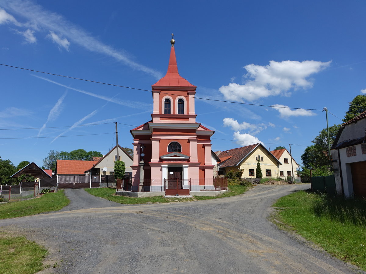 Radkovice/ Radkowitz, Kapelle von 1884 an der Dorfstrae (02.06.2019)