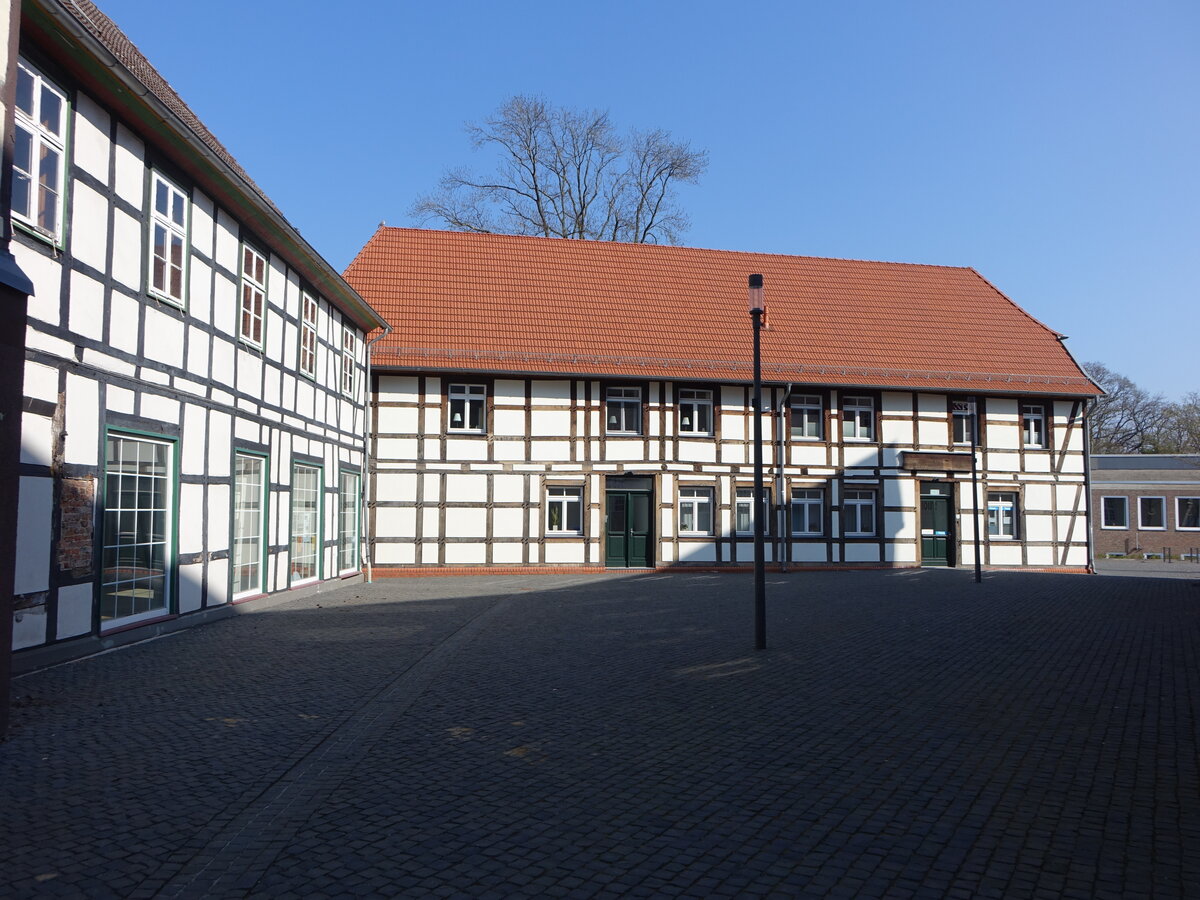 Rahden, Fachwerkh�user am Kirchplatz (22.03.2026)
