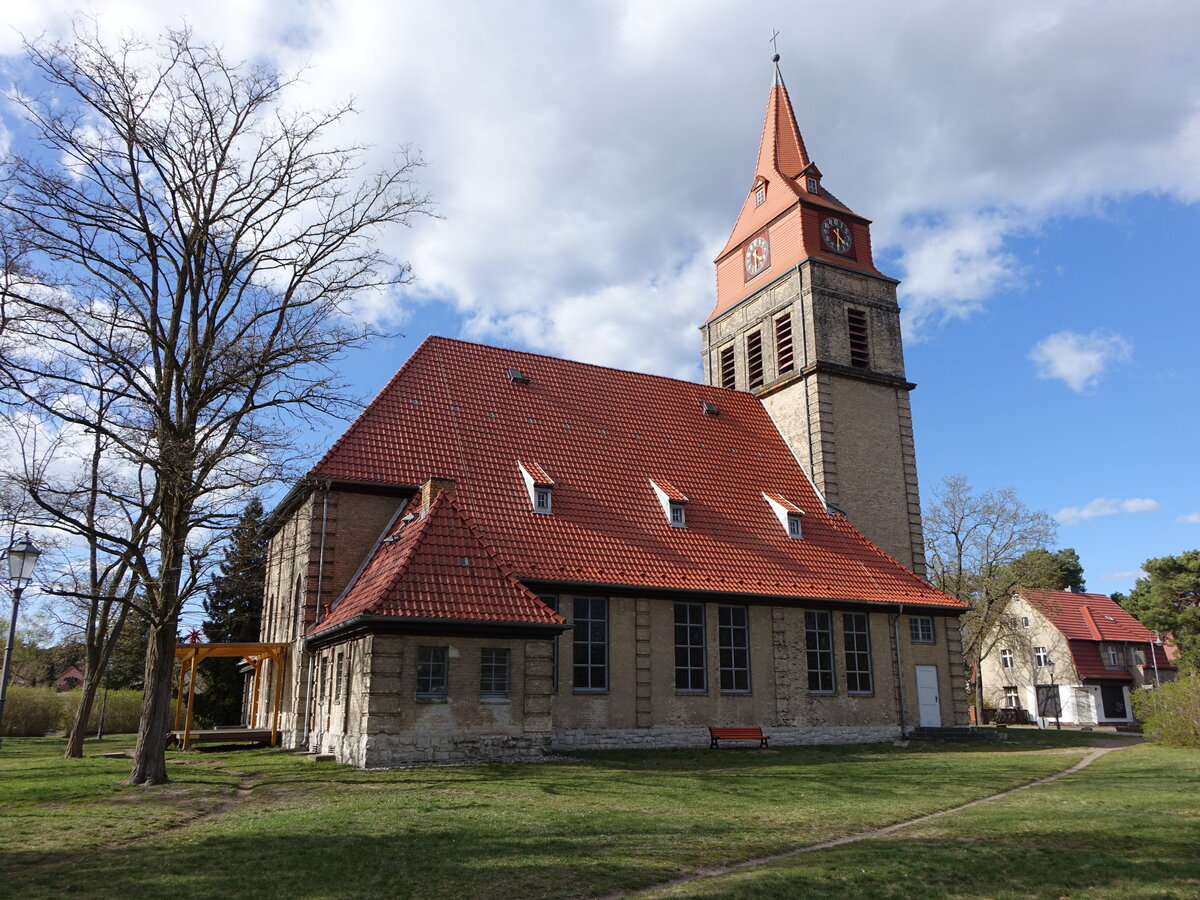Rahnsdorf, evangelische Taborkirche, erbaut bis 1911 durch die Architekten Peter J�rgensen und J�rgen Bachmann (07.04.2026)