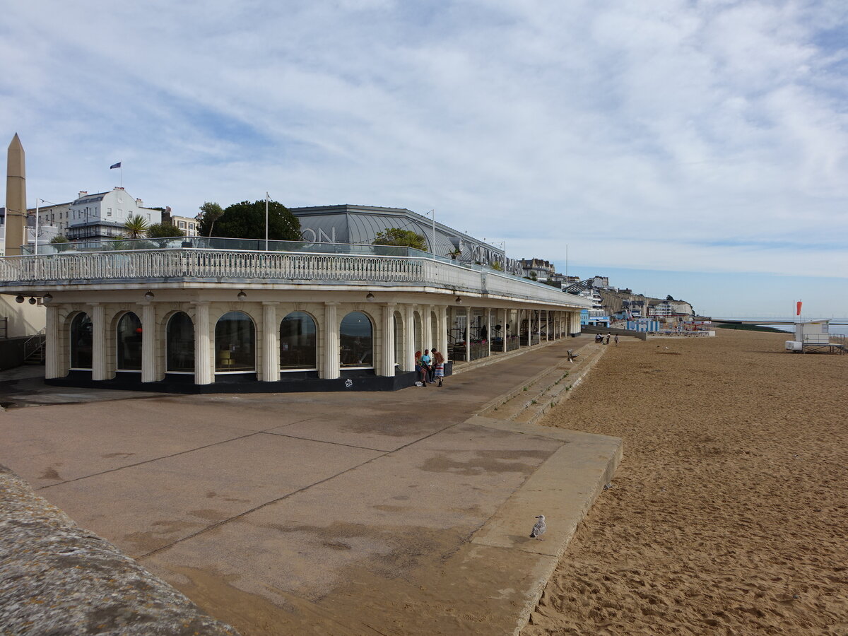 Ramsgate, Strand am Royal Victoria Pavilion am East Pier (02.09.2023)