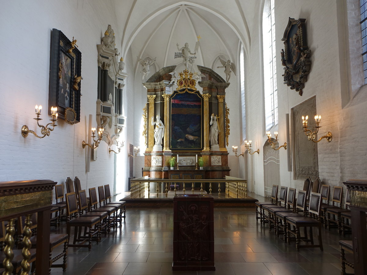 Randers, Altar von 1765 in der ev. St. Mortens Kirche (24.09.2020)