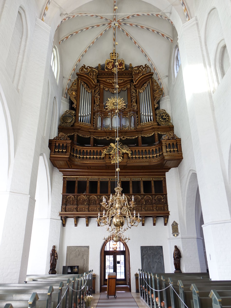 Randers, Orgel von 1751 in der ev. St. Mortens Kirche (24.09.2020)