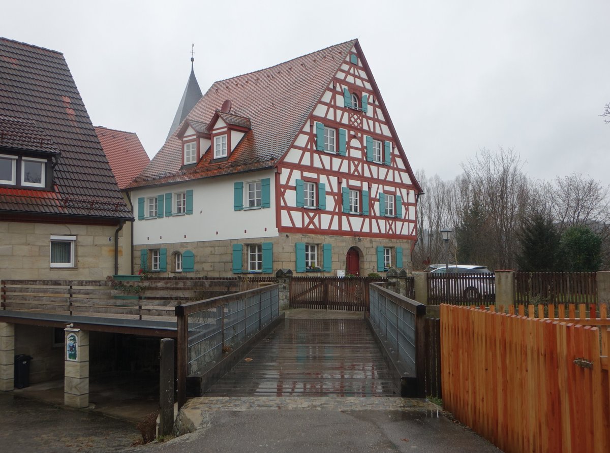 Rasch, ehemaliger Herrensitz, jetzt Pfarrhaus, erbaut im 18. Jahrhundert (11.12.2016)