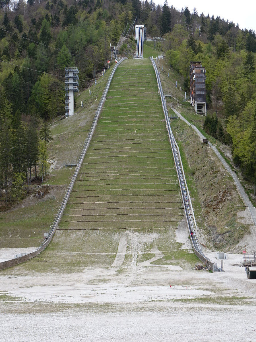 Rateče, Skiflugschanze Letalnica bratov Goriek in Planica, erbaut 1969 (05.05.2017)