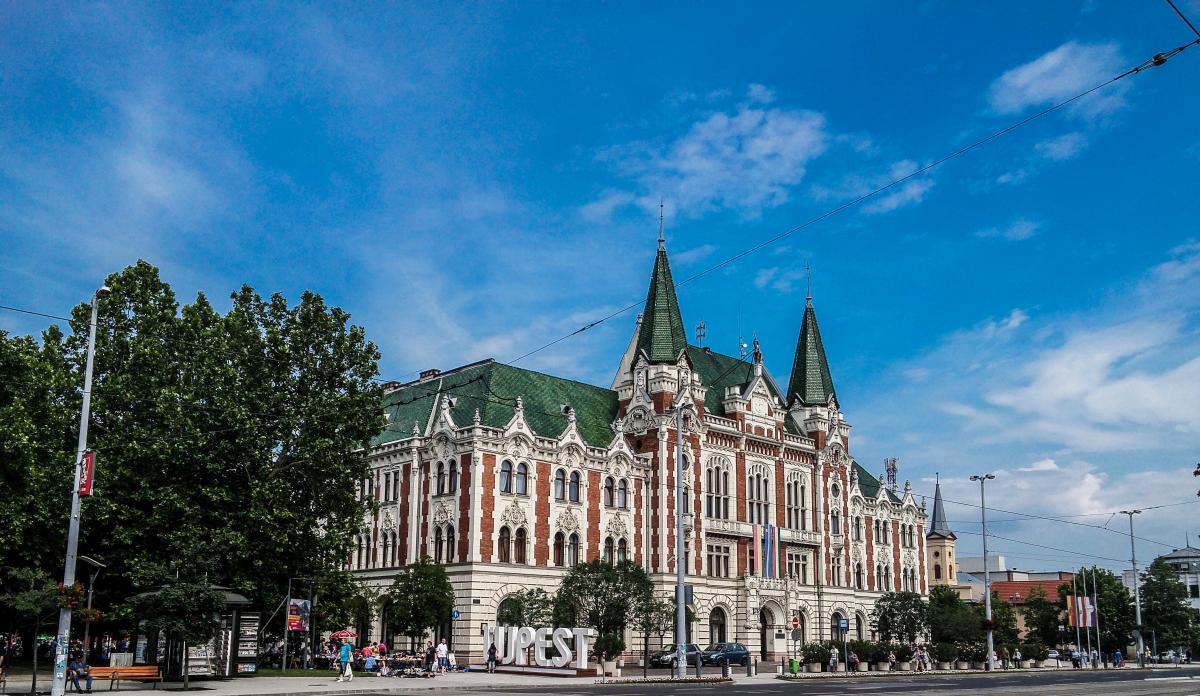 Rathaus vom Bezirk  jpest  in Budapest am 02.06.2018.