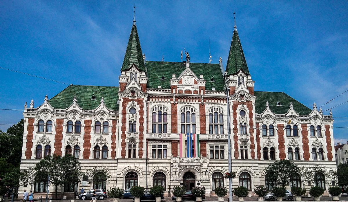 Rathaus vom Bezirk  jpest  in Budapest am 02.06.2018.