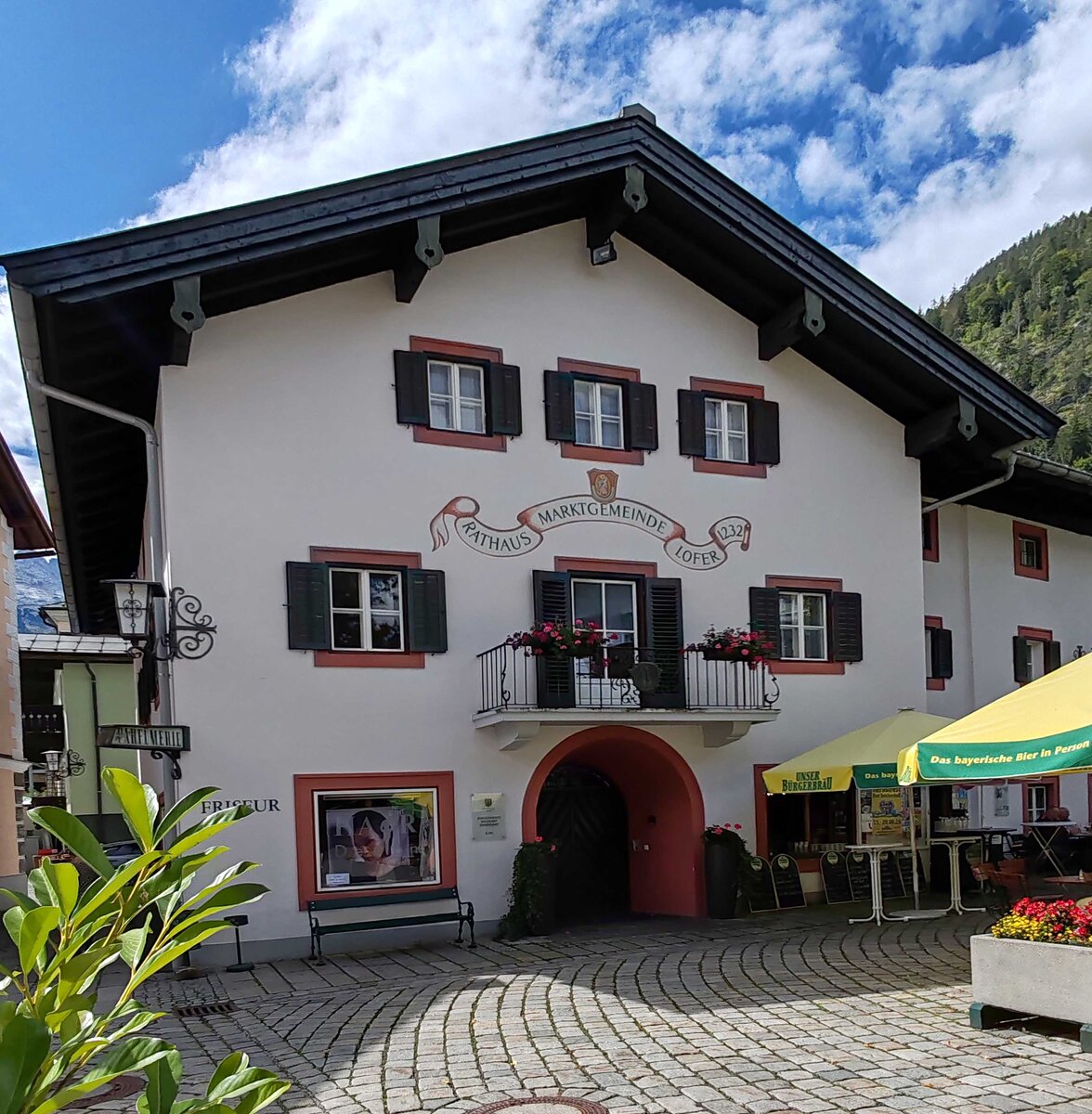 Rathaus der Marktgemeinde Lofer im August 2026