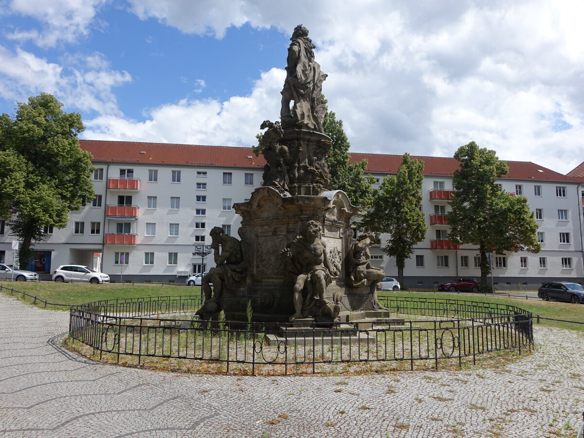 Rathenow, Kurfrstendenkmal Friedrich Wilhelm am Schleusenplatz (07.07.2025)